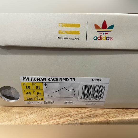 Pharrell Williams Adidas Collaboration Light Blue and Pink Shoes - Picture 11 of 12